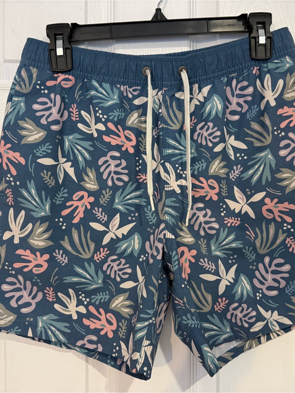 O'Neill Navy Floral Swim Trunks with Pink & Cream Accents